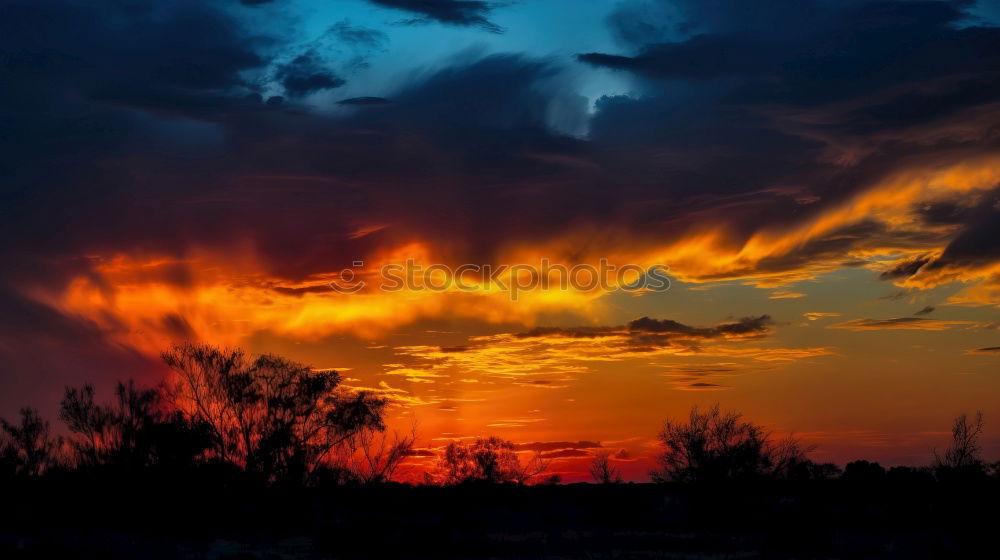 Similar – Image, Stock Photo Colorful evening sky