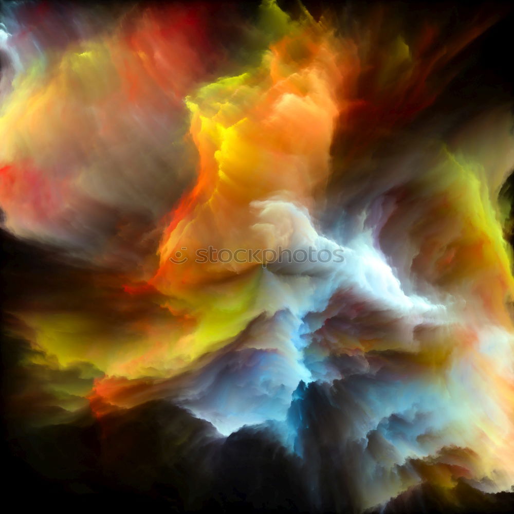 Similar – Image, Stock Photo Abstract flow of liquid paints in mix