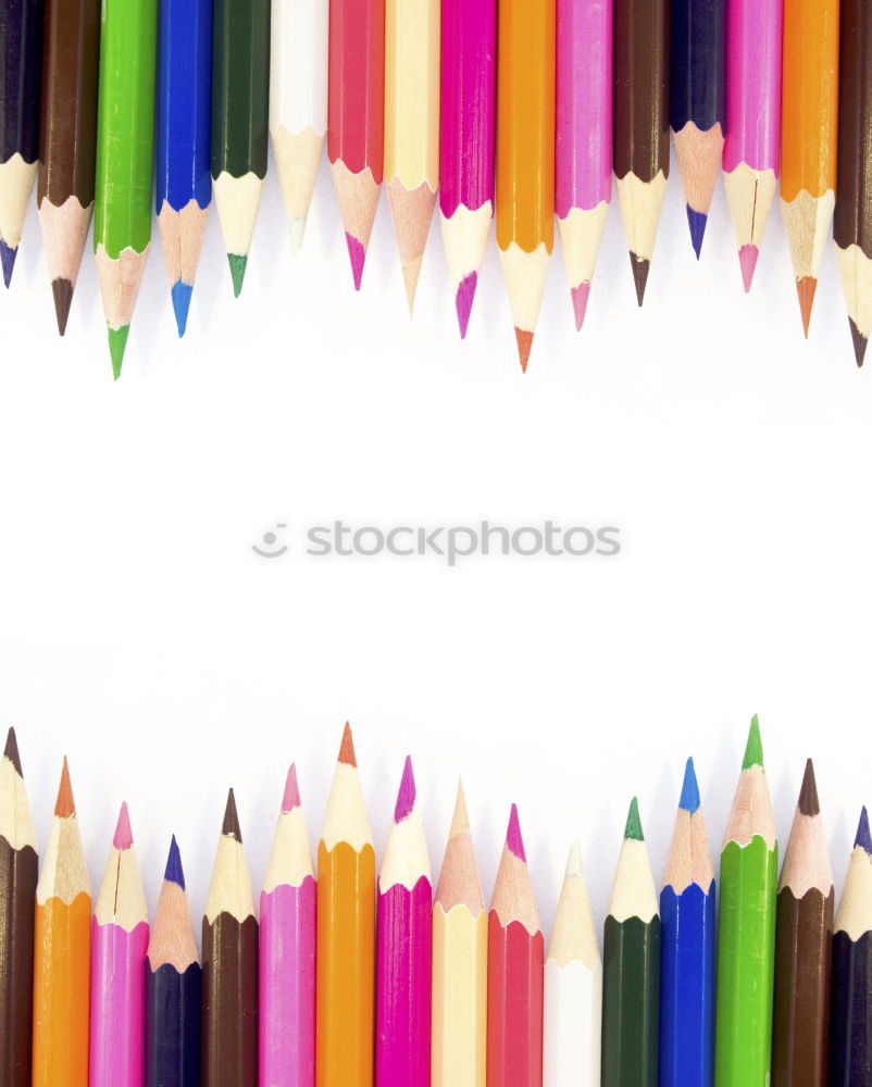 Similar – Image, Stock Photo Business leadership. Orange pencil lead other color