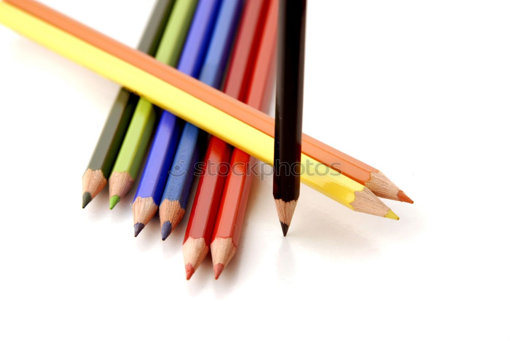 Similar – Color pencils set, row wooden color pencils isolated on white background. colored pencils for drawing. copy space