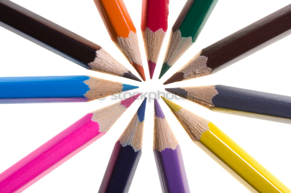 Similar – Image, Stock Photo Coloured pencils artistically arranged