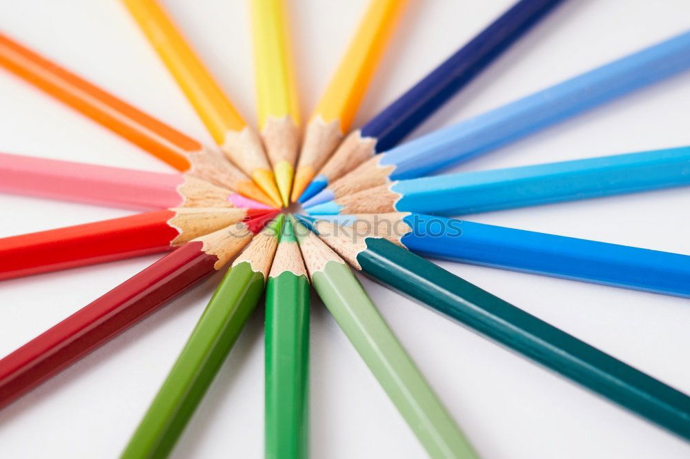 Similar – Image, Stock Photo Coloured pencils artistically arranged