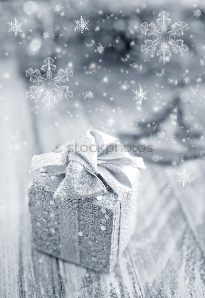 Similar – Image, Stock Photo Christmas present on snow