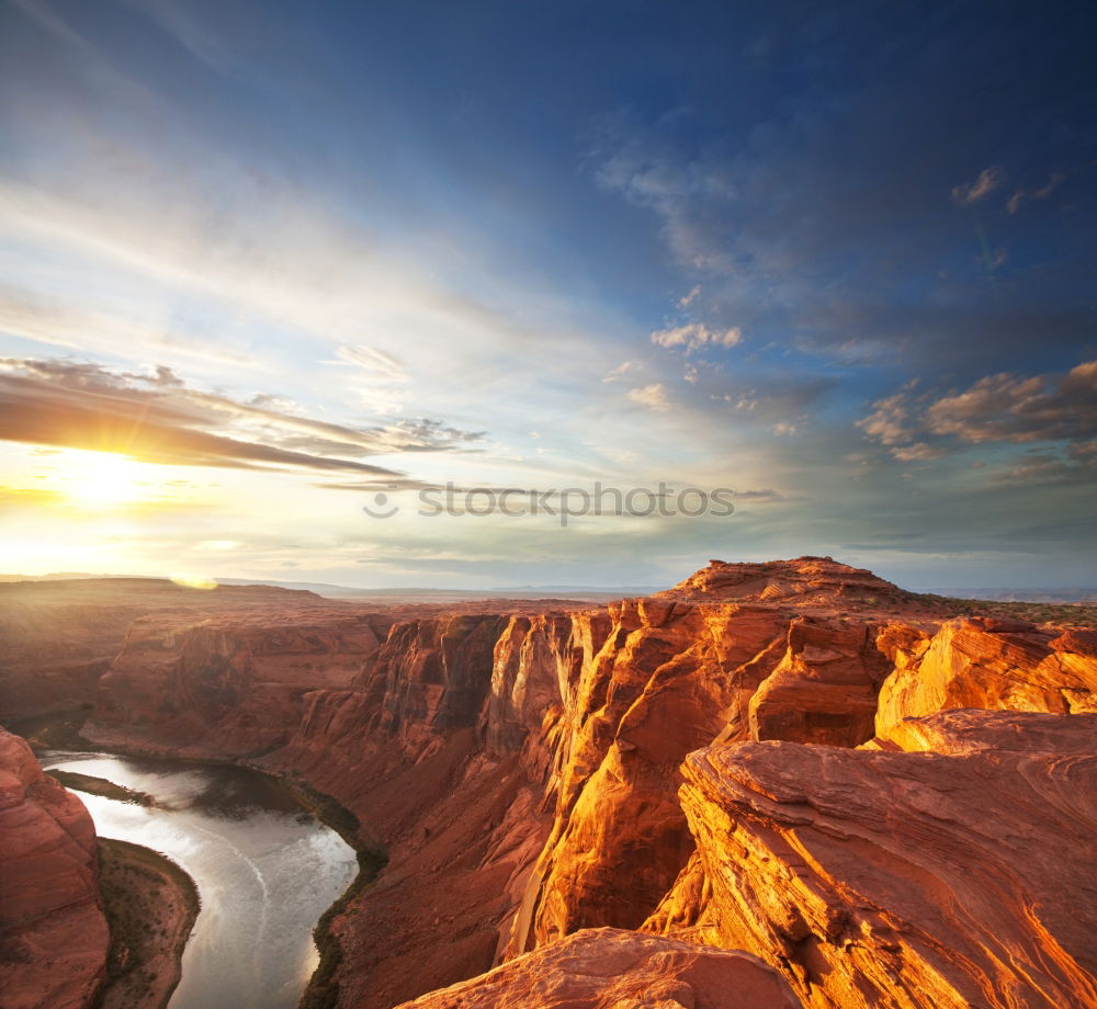 Similar – Image, Stock Photo horseshoe bend