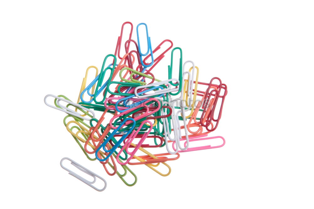 Similar – Image, Stock Photo Coloured paperclips