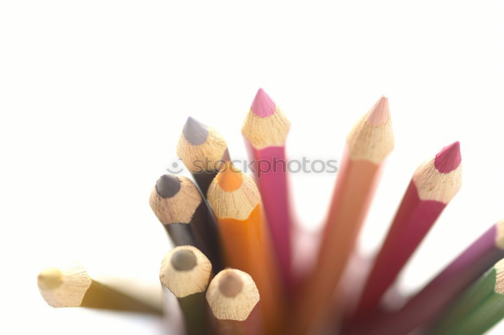 Similar – Crayons on white background