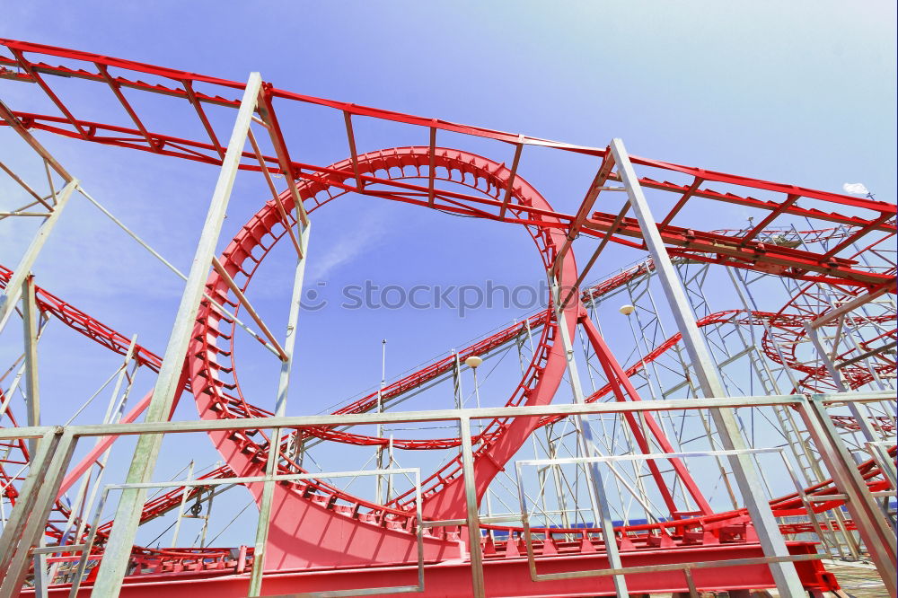 Similar – Seagulls sitting on a roller coaster