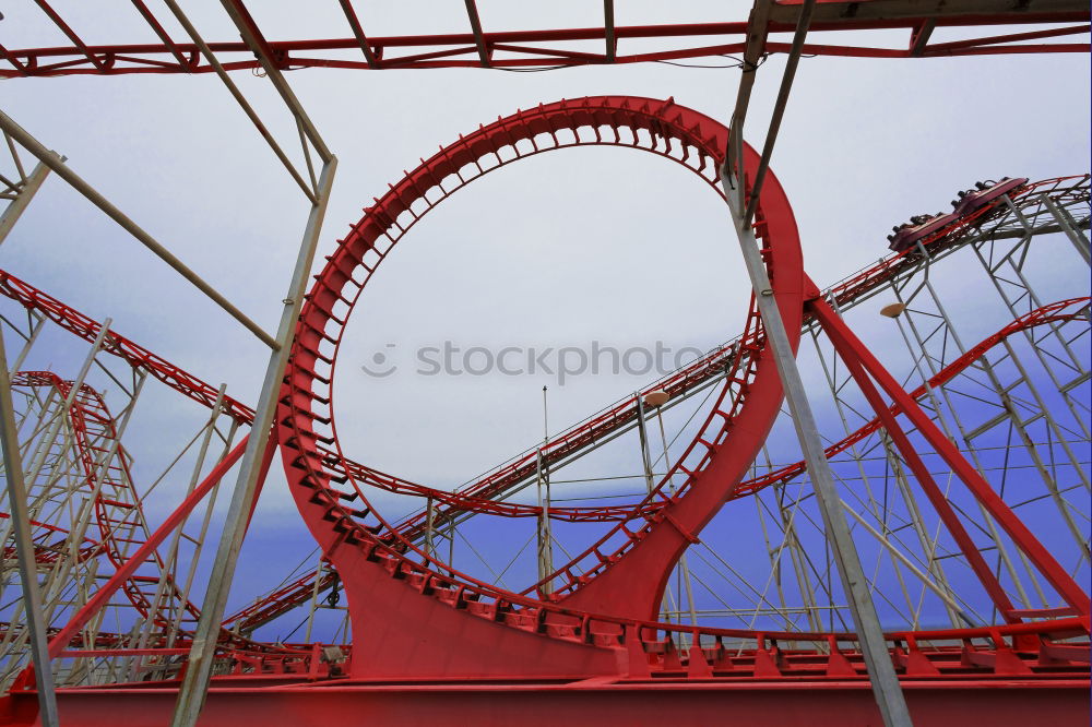 Similar – Seagulls sitting on a roller coaster