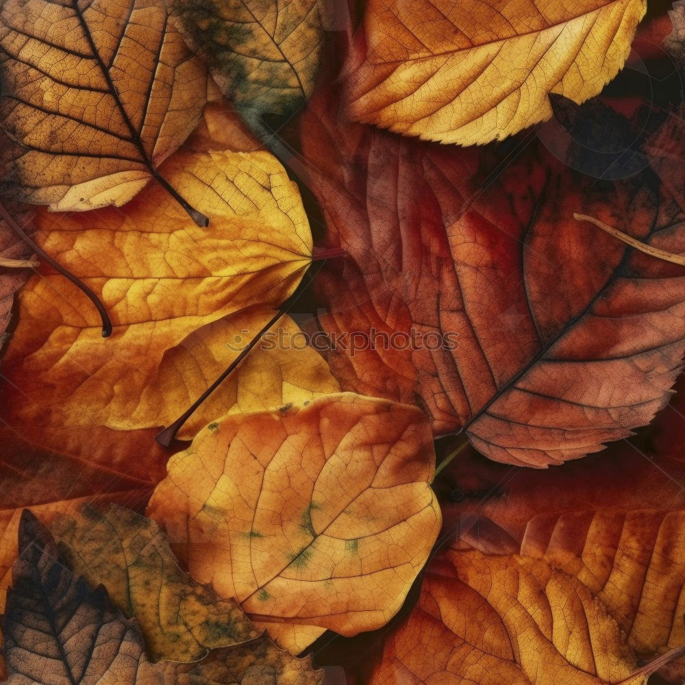 Similar – autumnal Leaf Autumn Red