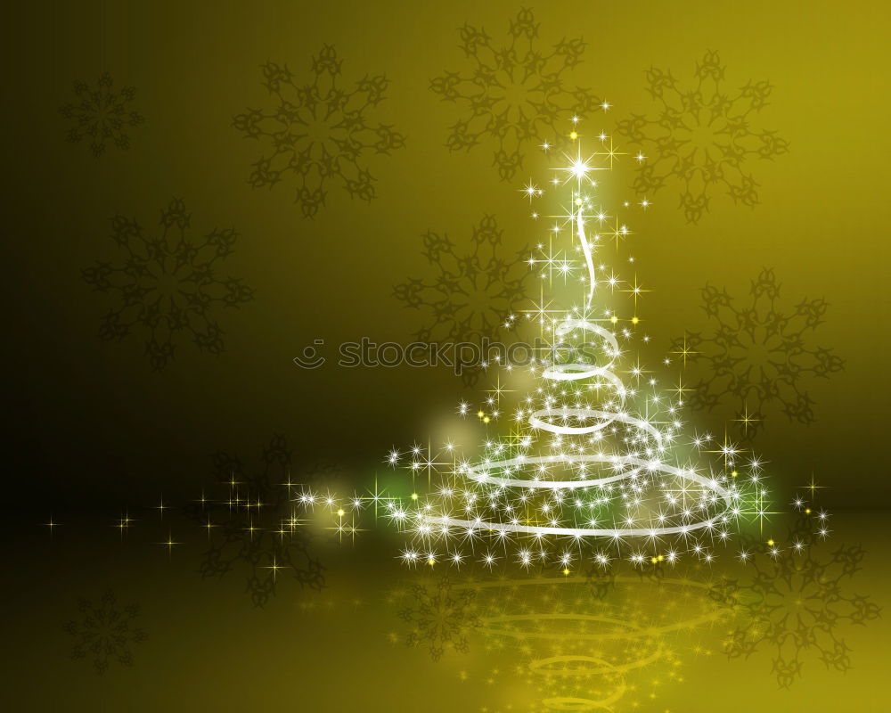 Similar – Decorated Christmas tree with burning candle and Christmas tree balls in the living room in retro colouring