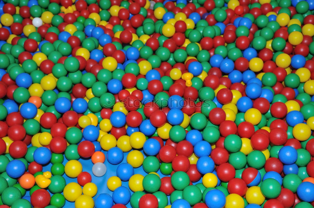 countless colorful balls made of plastic are the classic for children’s fun