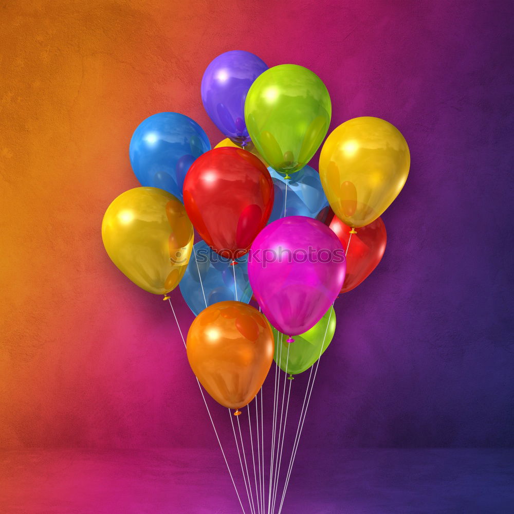 Similar – Image, Stock Photo Colourful air kisses at carnival