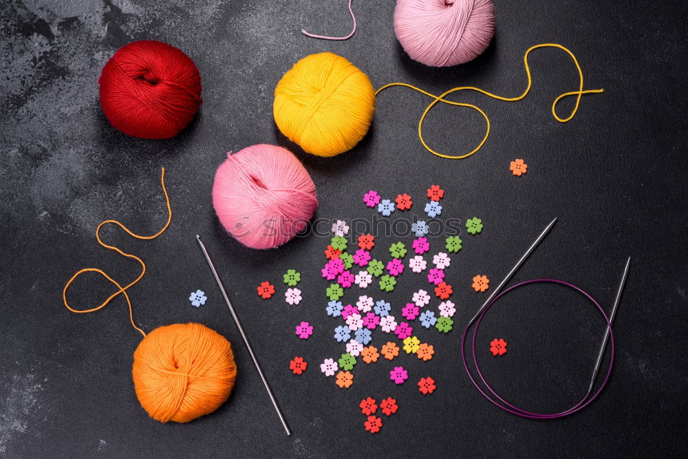 Similar – Image, Stock Photo mix of beads for handcraft