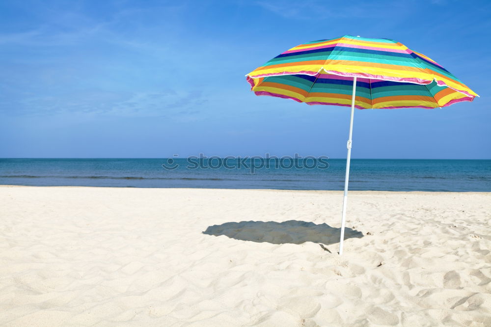 Image, Stock Photo on the beach l here I am at home