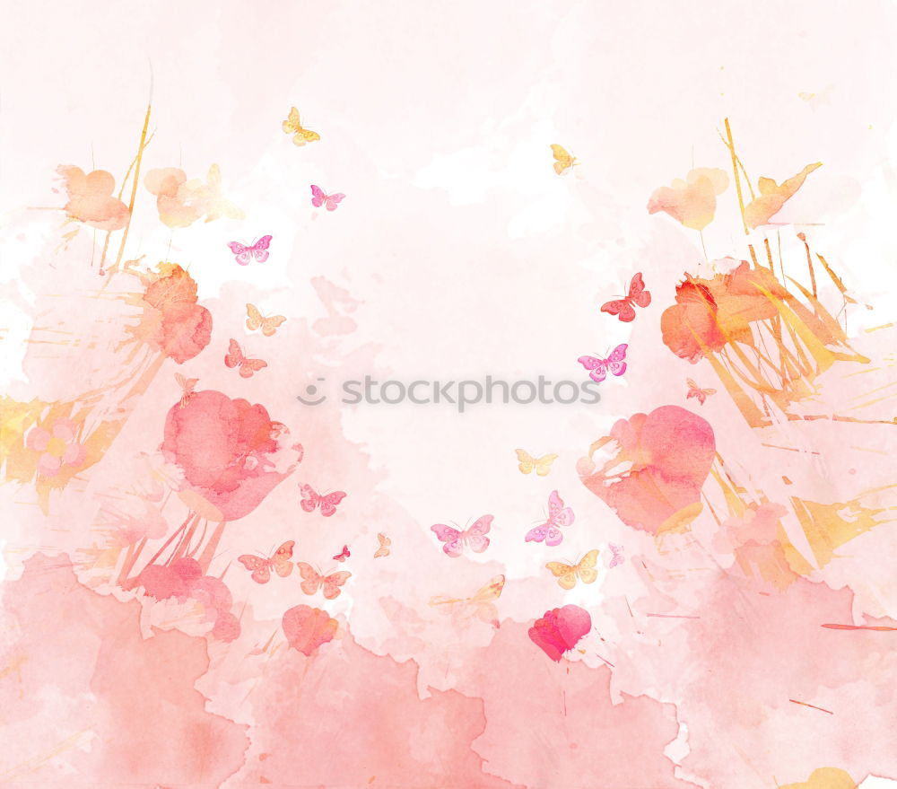 Similar – Image, Stock Photo nicely arranged easter eggs on pink with flowers and blossoms