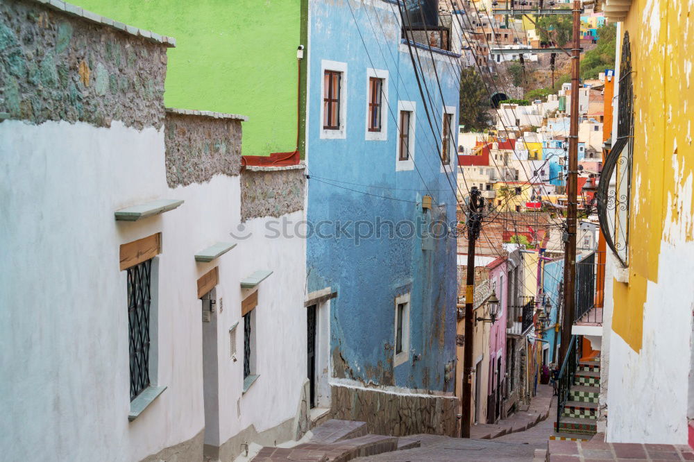 Similar – Image, Stock Photo Hung laundry on the lines in front of houses in Burano.