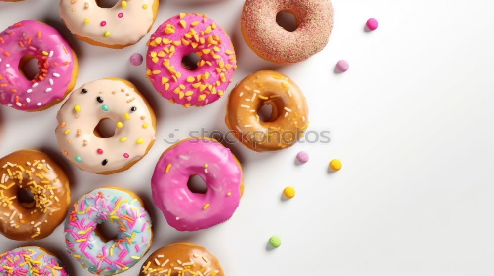 Similar – Freshly baked donuts with glaze