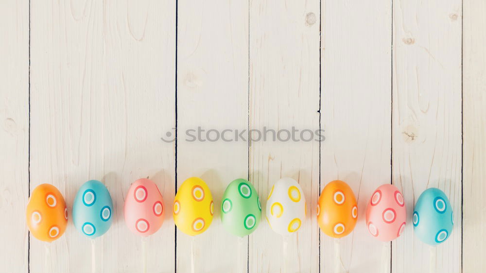 Similar – Image, Stock Photo Pink plate with Easter eggs, spoon and decoration