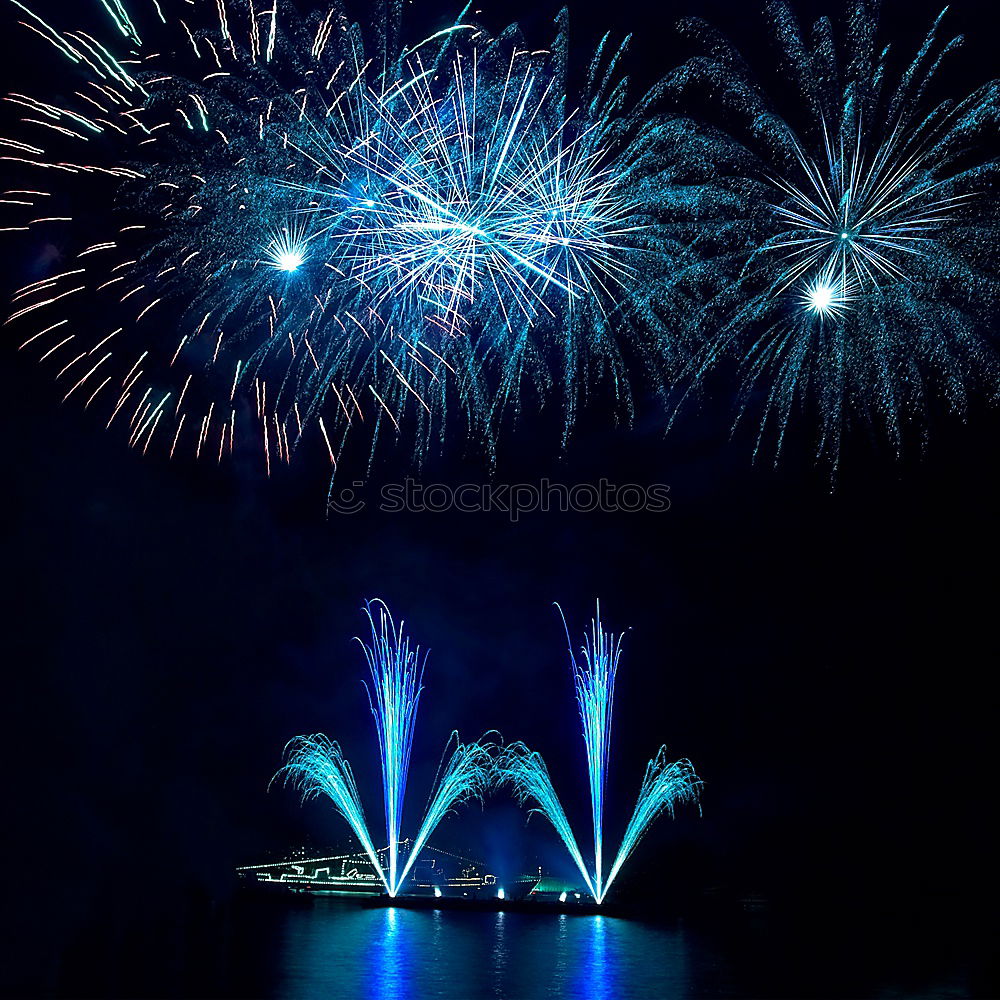 Similar – Image, Stock Photo Fireworks in the lake