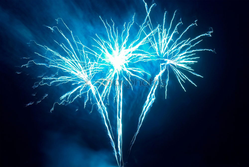 Similar – Blue colorful fireworks