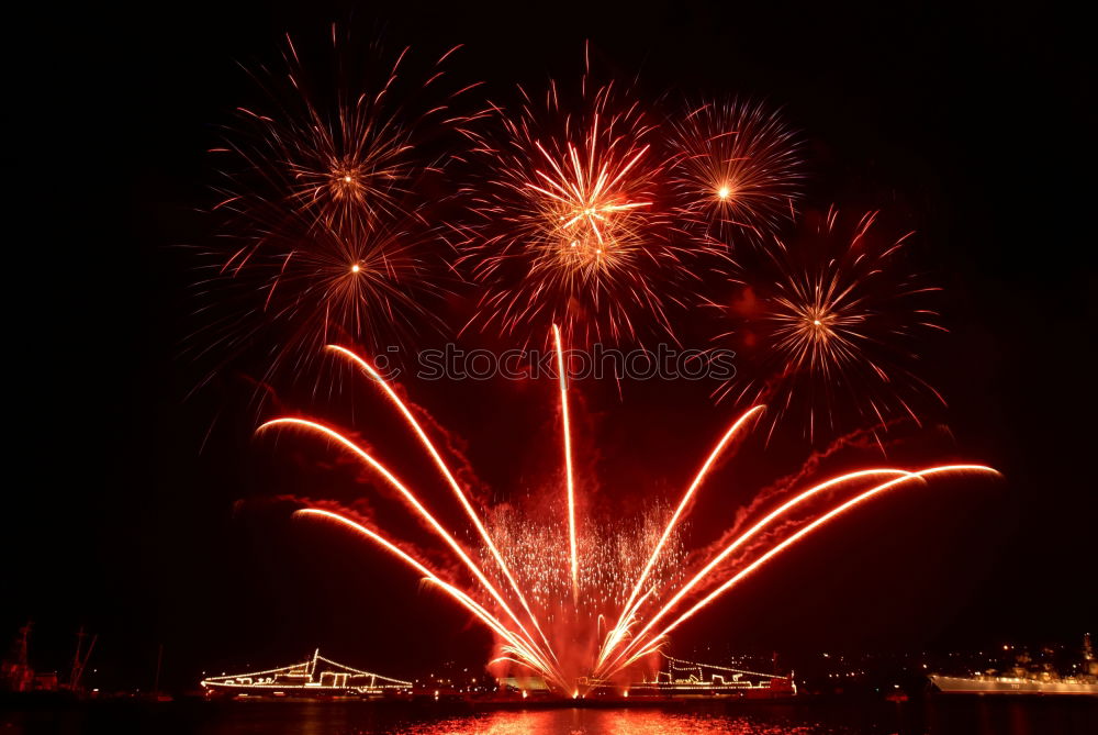 Similar – Image, Stock Photo Fireworks in the lake