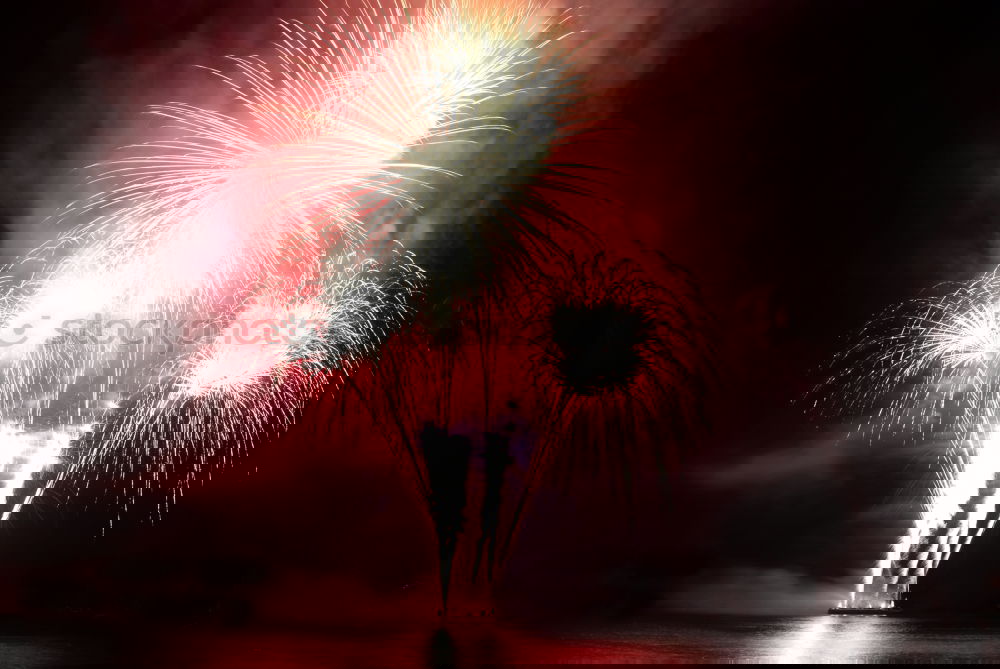 Similar – Image, Stock Photo Red colorful holiday fireworks