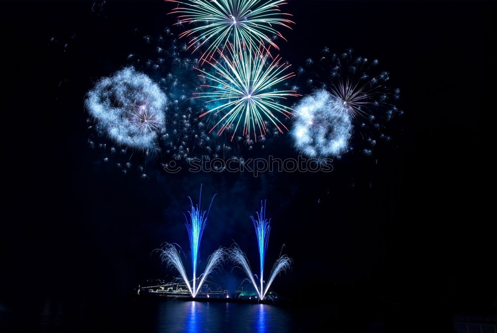 Similar – Image, Stock Photo Fireworks in the lake