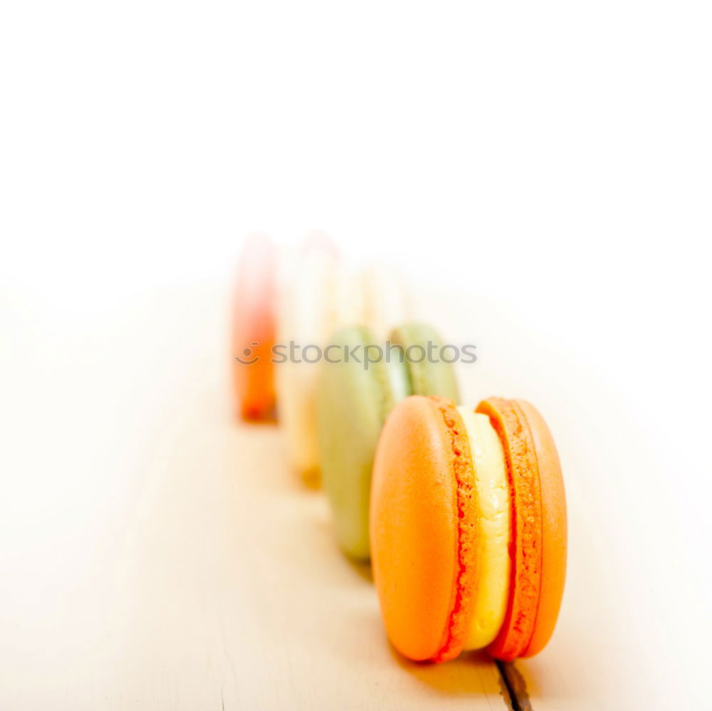 Image, Stock Photo Macaron And Strawberry Birthday Cake