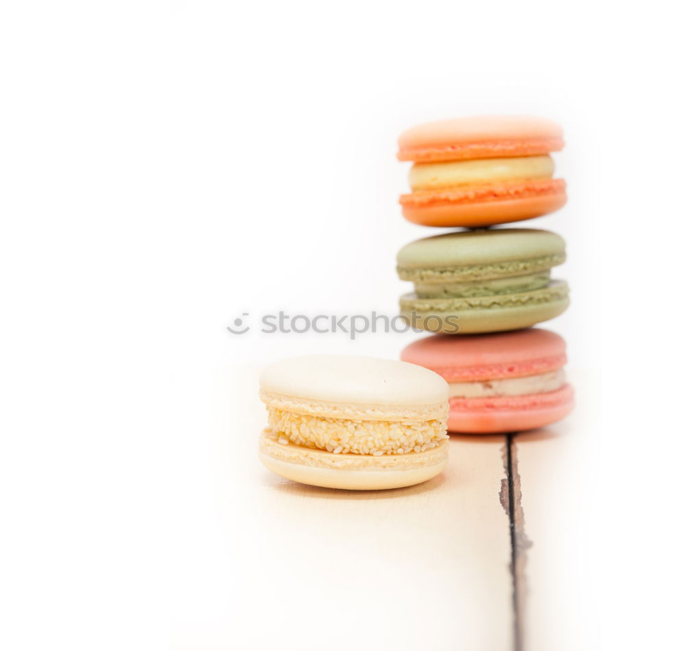 Similar – Image, Stock Photo Chocolate, coffee and vanilla macarons