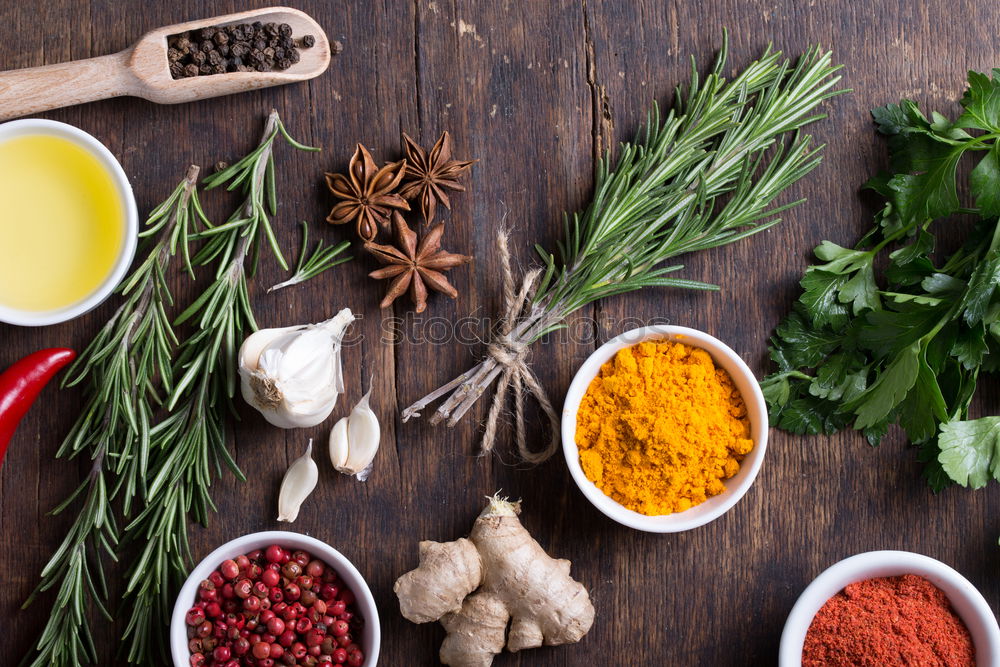 Similar – Image, Stock Photo Chickpeas and various healthy salad ingredients