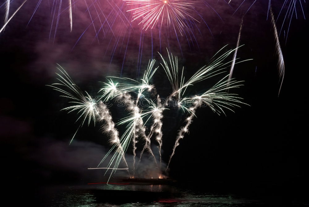 Similar – Image, Stock Photo Fireworks in the lake