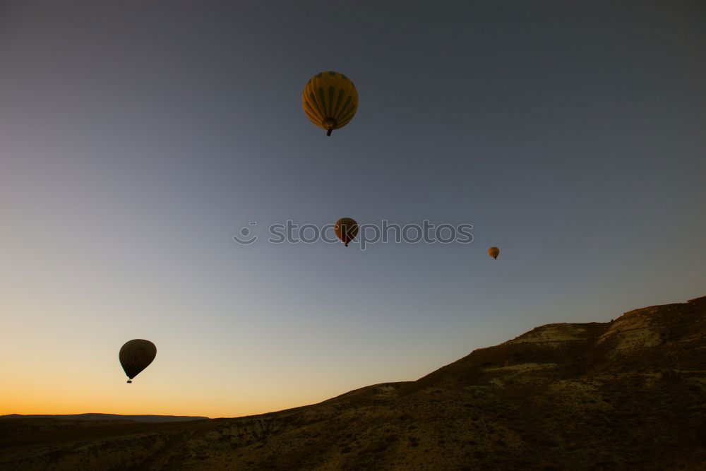 Similar – Image, Stock Photo Balloon flight in the morning 3