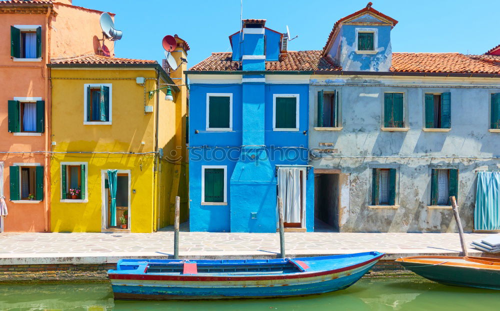 Colorful houses in Venice