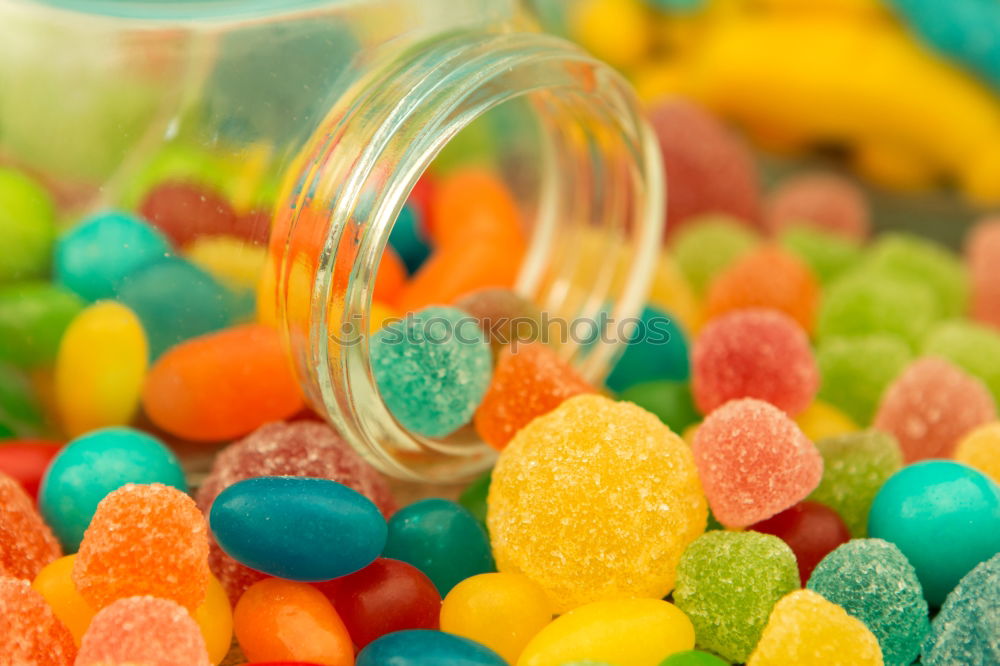 Similar – Image, Stock Photo Colorful jelly beans of different sizes close to wallpaper