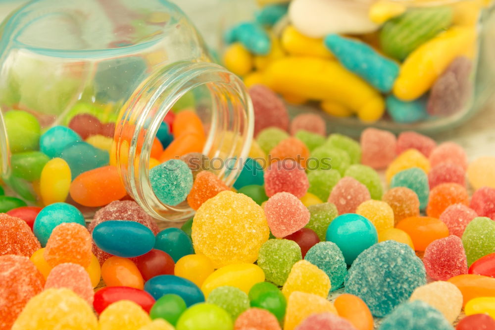 Similar – Image, Stock Photo Colorful jelly beans of different sizes close to wallpaper