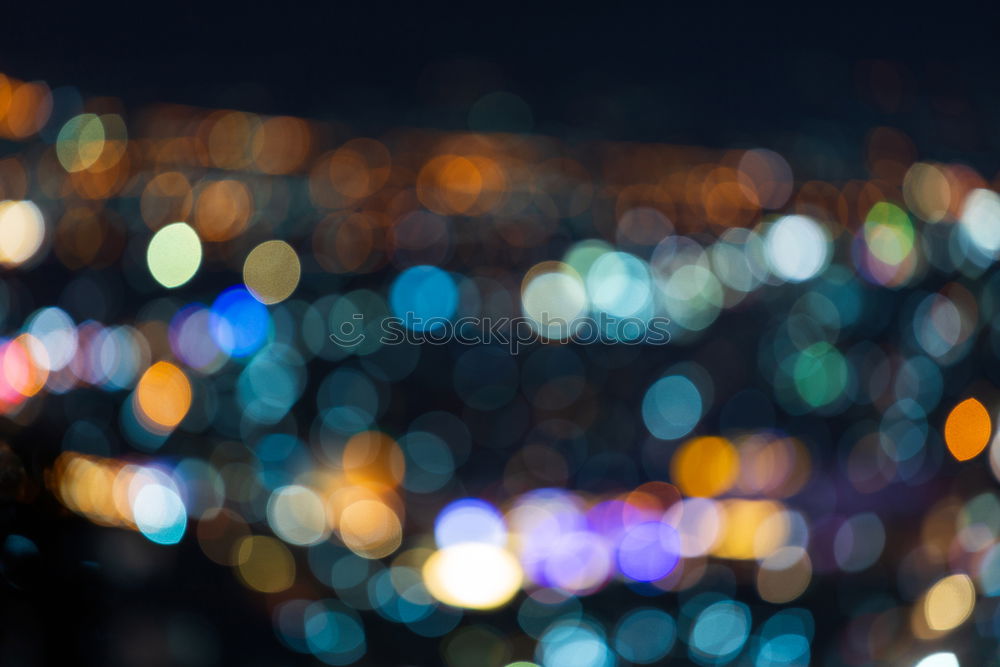 Similar – Image, Stock Photo Anonymous couple looking at night city