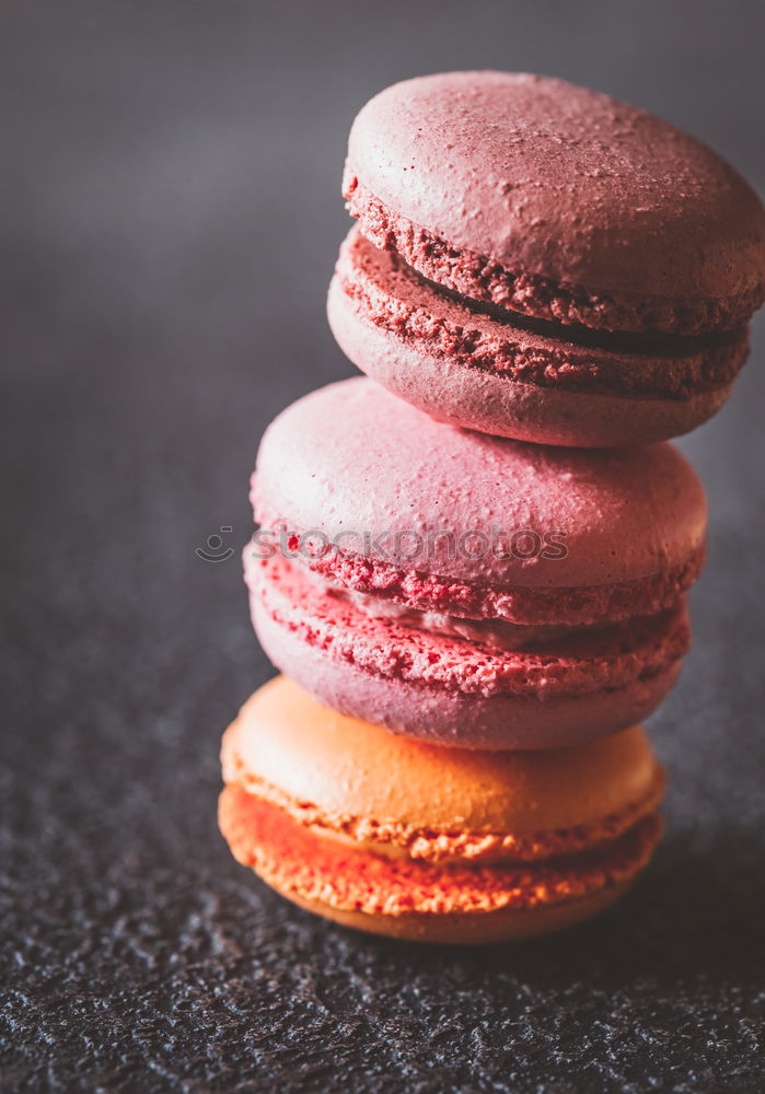 Similar – Chocolate, coffee and vanila macarons