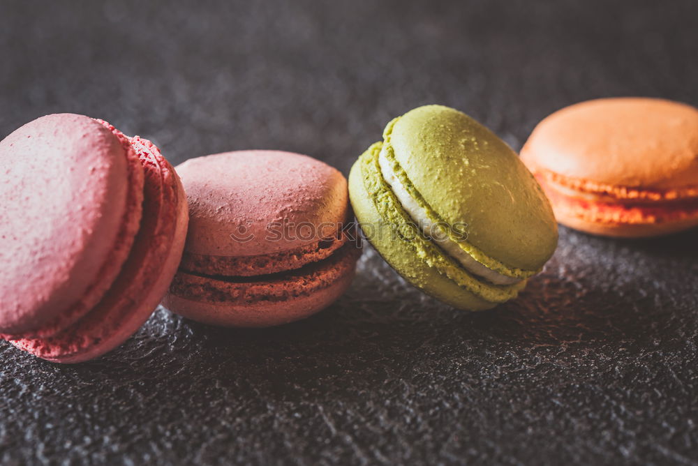 Similar – Image, Stock Photo Chocolate, coffee and vanilla macarons