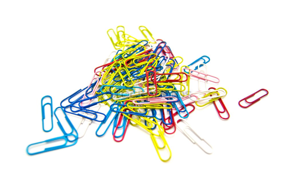 Similar – Coloured paperclips School