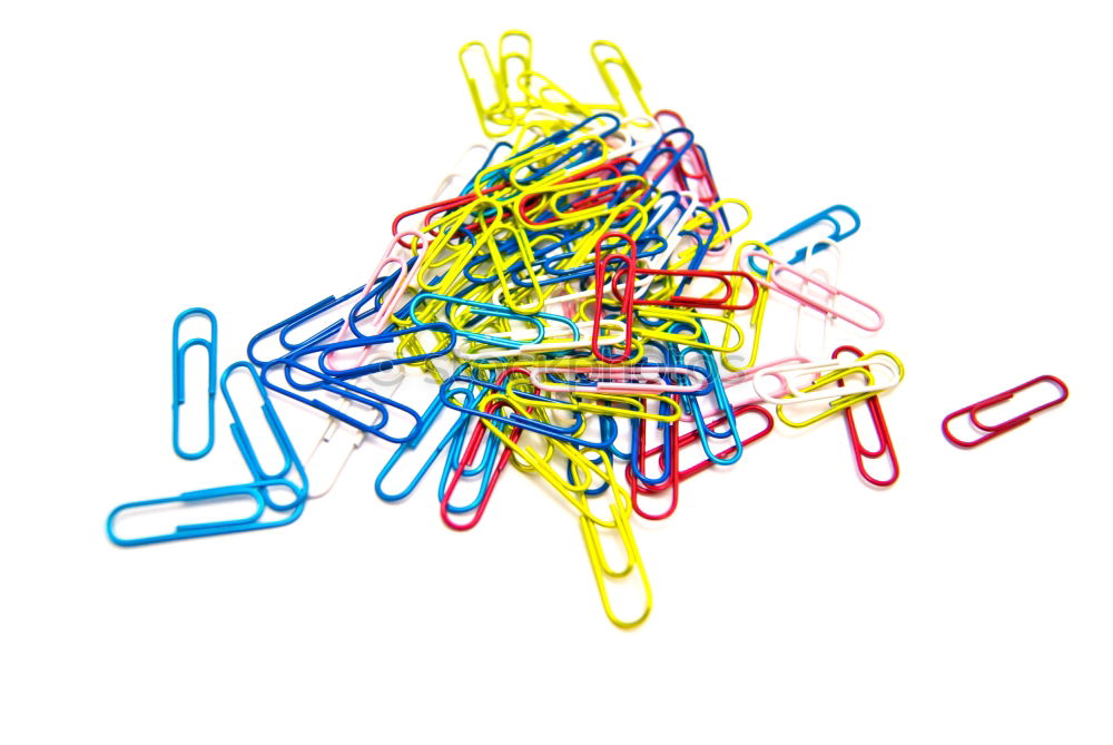 Similar – Image, Stock Photo Coloured paperclips