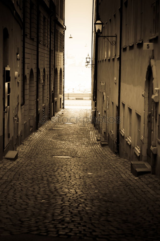 Similar – street reflection Puddle