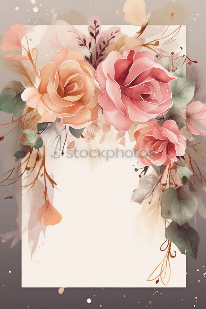 Similar – Image, Stock Photo pink roses with vintage effect and a little dead