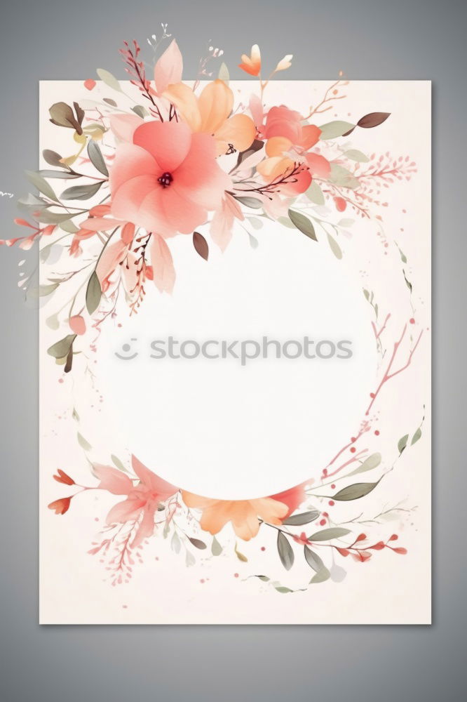 Similar – Floral turquoise blue background with white flowers