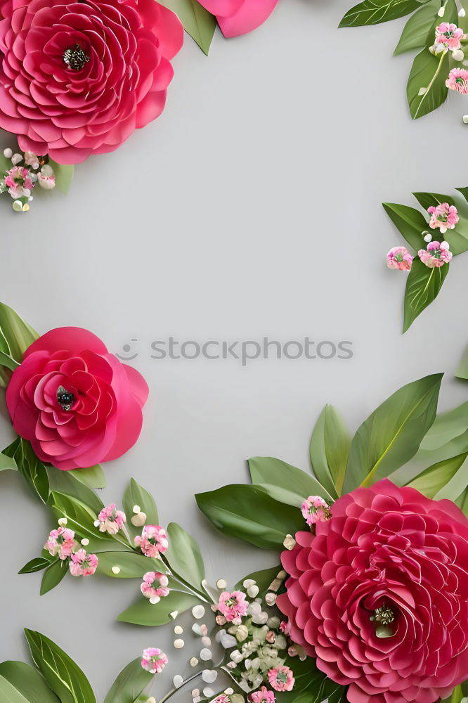 Similar – Nature background with pastel red flowers