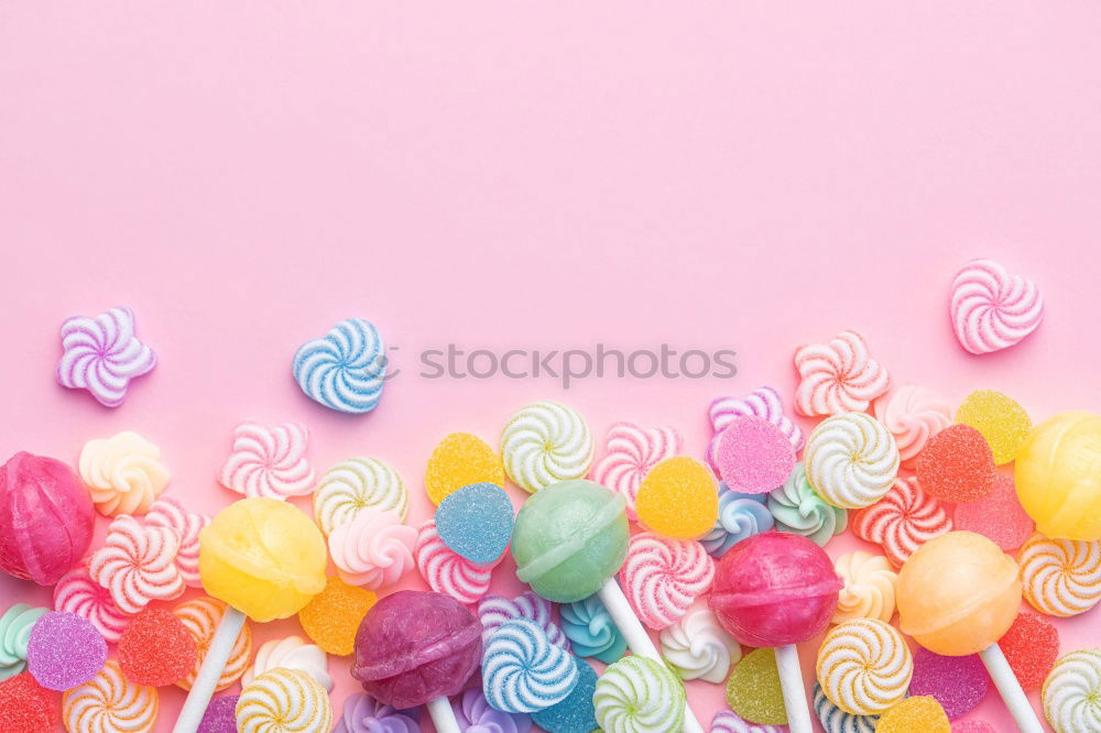 Similar – Image, Stock Photo Colorful bottons on pink background