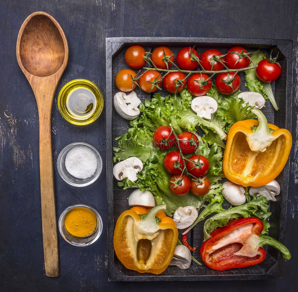 Similar – Image, Stock Photo Healthy lunch with vegetarian wraps