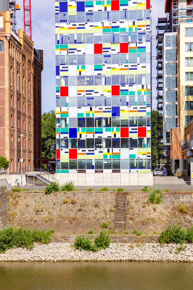 Similar – a basketball court on a backyard in Berlin