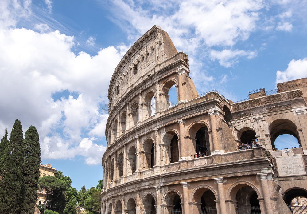 Similar – Image, Stock Photo Colosseum close-up detail, Rome, Italy