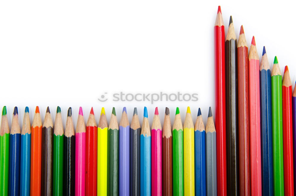 Similar – Color pencils set, row wooden color pencils isolated on white background. colored pencils for drawing. copy space