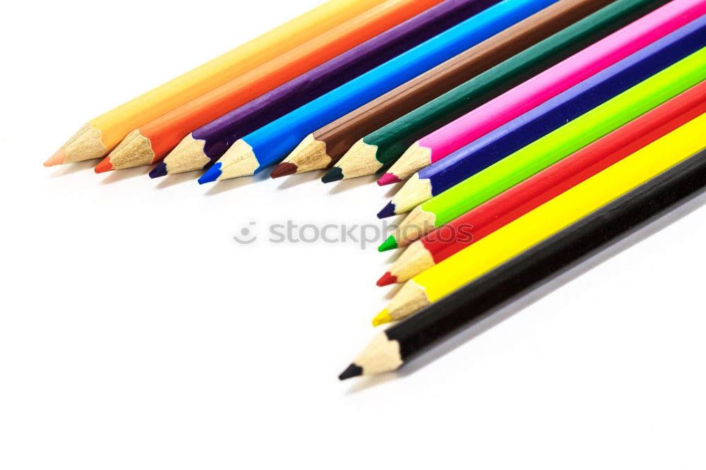 Similar – Image, Stock Photo Business leadership. Orange pencil lead other color